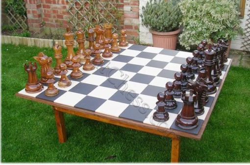 30cm (12 Inch) Teak Chess Pieces