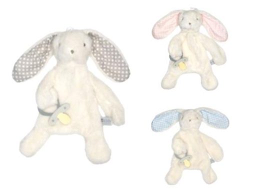 Bunny Comforter with Dummy Holder
