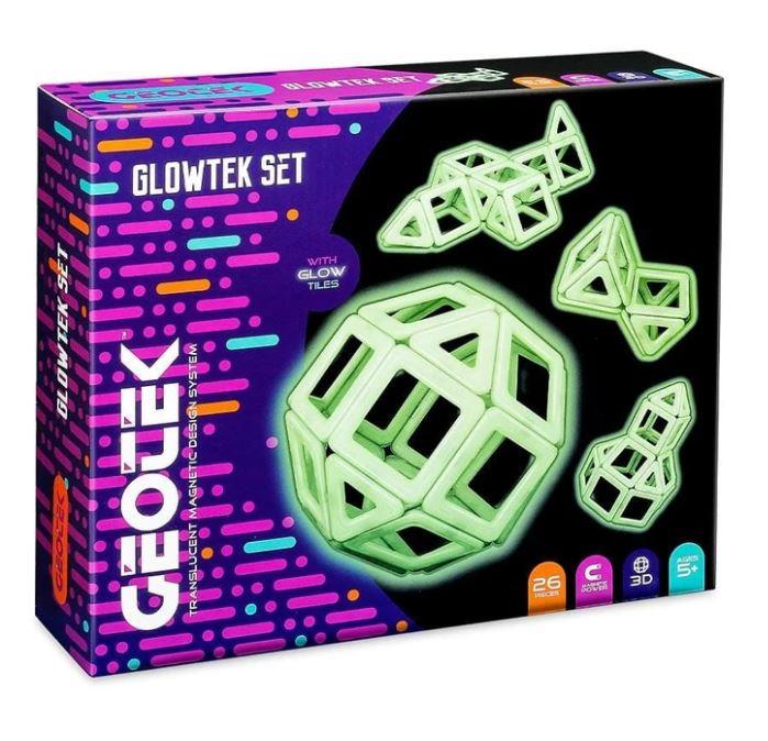Geotek 3D Glowtek Magnetic Construction Set 26 Piece