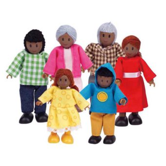 Hape African Family Doll Set of 6