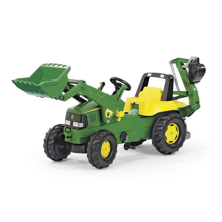 John Deere Rolly Tractor with Excavator and Loader