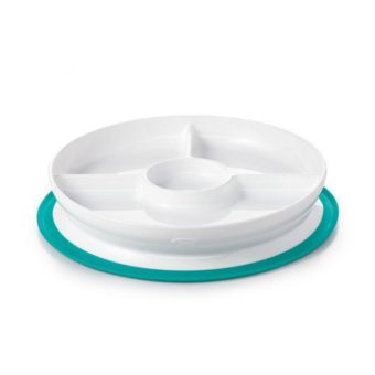 Oxo tot - Stick   Stay Divided Plate - Teal