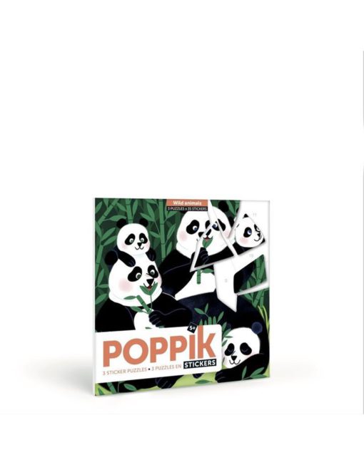 Poppik Puzzles And Stickers Wild Animals