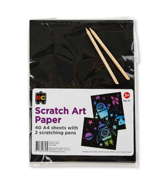 Scratch Art A4 Paper x 40 sheets
