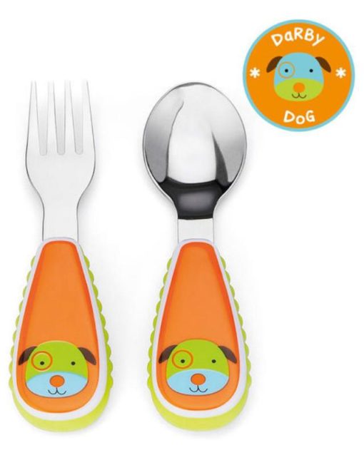 Skip Hop Dog Fork and Spoon Set