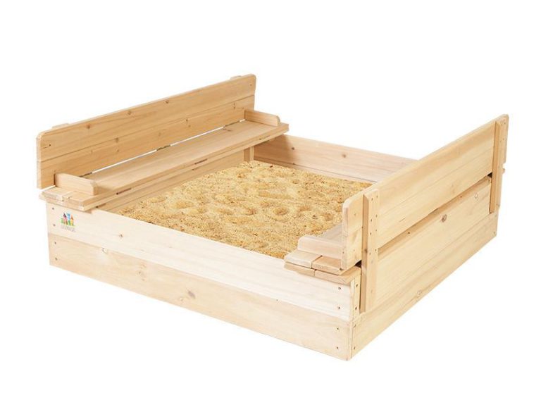 Strongbox 2 Square Small Sandpit with Folding Lid