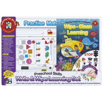 Write and Wipe Learning Set Preschool Skills