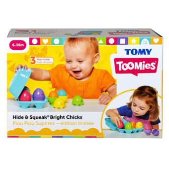 Tomy Toomies Hide & Squeak Bright Chicks